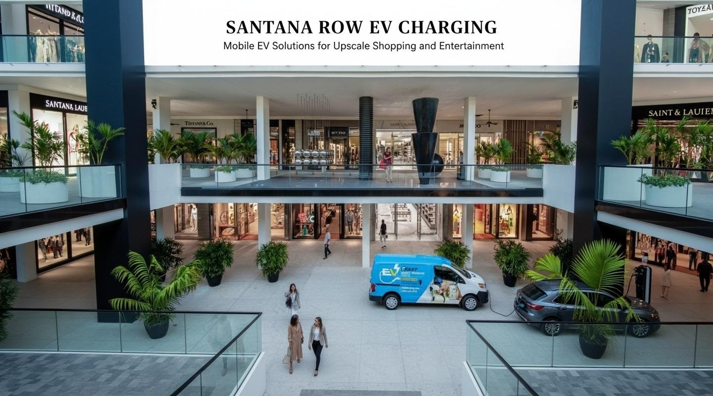 Santana Row Charging: Mobile EV Solutions for Upscale Shopping and Entertainment