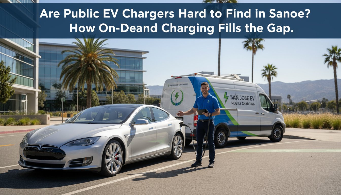 Are Public EV Chargers Hard to Find in San Jose? How On-Demand Charging Fills the Gap